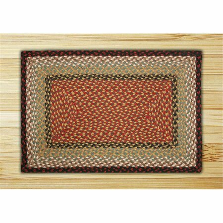 CAPITOL EARTH RUGS Burgundy-Mustard Rectangle Rug 33-019